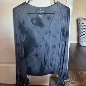 American Eagle Outfitters Soft & Sexy Wrap Blouse